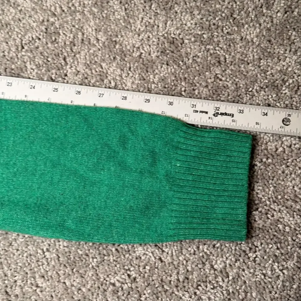 Banana‎ Republic Mens L Bright Green Italian Merino Wool Blend Crewneck Sweater